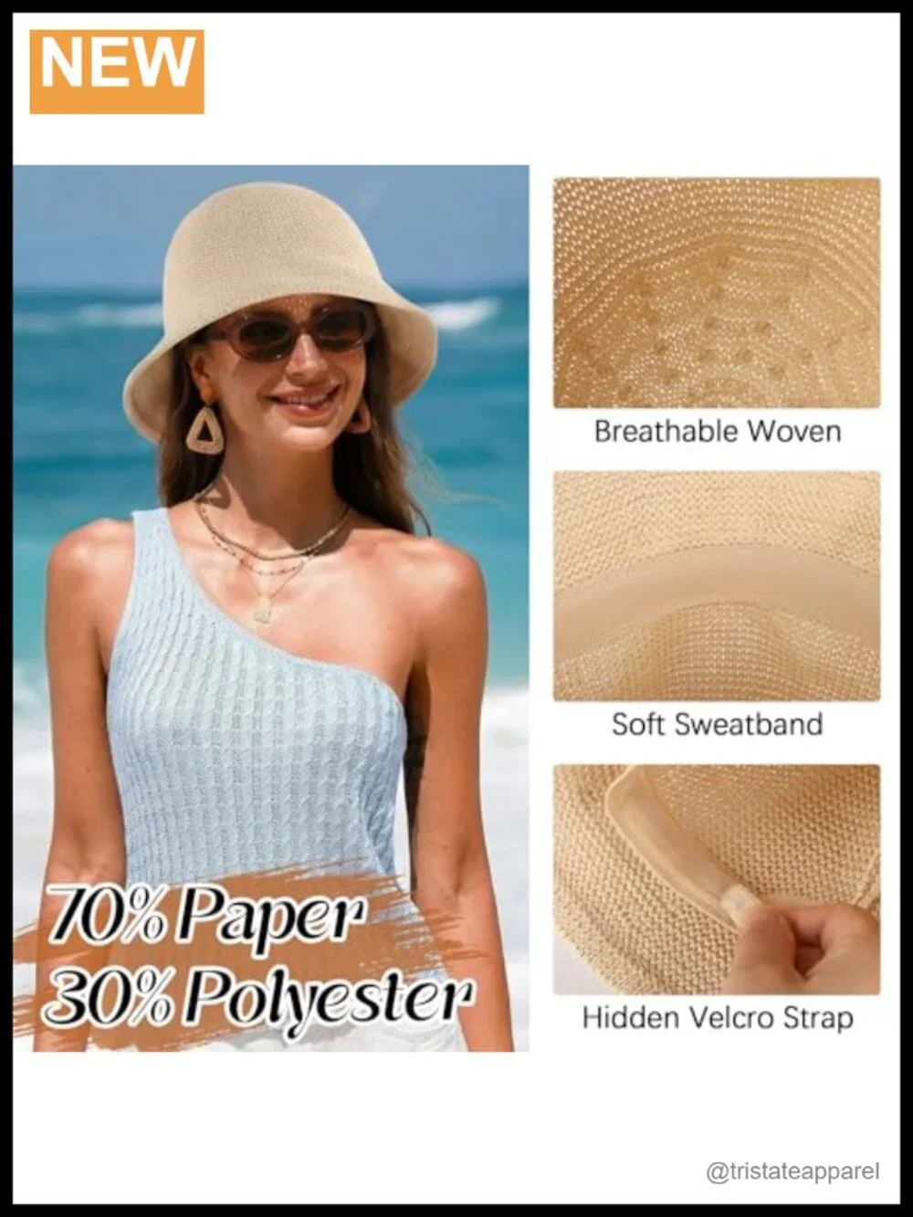 Women's Floppy Wide Brim Sun Hat Foldable Lightweight UV Protection Summer